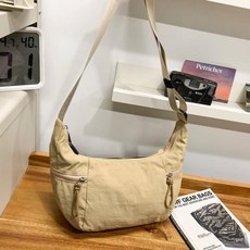 通懃餃子包健身瑜伽包單肩斜挎手提腋下託特包, 卡其色, 1個