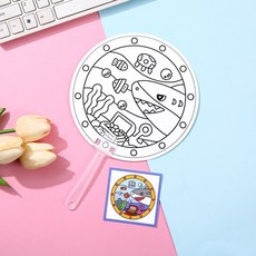 부채 밑그림 상어 디자인 725.6cm 코스트코부채살 용돈부채 포함, 10개