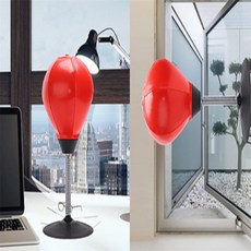 민쓰마마 탁상용 펀치볼 스트레스해소샌드백, 레드