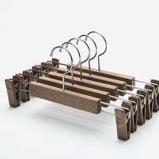 국내생산 자국방지 논슬립 바지걸이 옷걸이 모음, 바지걸이 브라운, 10개