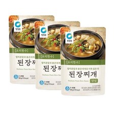 대상 청정원 요리한수 된장찌개 양념, 3개, 150g