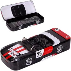 자동차 모양 필통 3D 하드 펜케이스 2단 입체 스포츠카, 블랙 3D