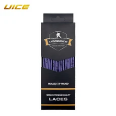 쿠쿠스토어 스케이트 끈 듀얼 레이어 하키 액세서리 84/9/108/120in 스포츠 강화 왁스 팁 아이스 신발, 07 120in Purple