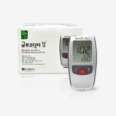 글루코닥터 탑 혈당계 AGM-4100 (혈당기+채혈기+채혈침10개+건전지+파우치), 1세트