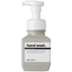 뽀숑 핸드워시 공병 300ml (화이트/그레이) 거품 펌프 펌핑용기 손세정제 디스펜서, 1개, 화이트