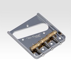 GOTOH In-Tune 3 Saddle琴橋 BS-TC1 TI-TC1 TC1S 八度改良傳統琴橋，提升音色與精準度, 1個, BS-TC1 黃銅弦鞍 銀色 傳統款