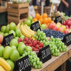 픽만 계산대 안내판 재사용 카페메뉴 메모판 카페칠판, V자형