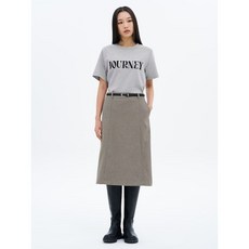 매장정품 에잇세컨즈 8SECONDS 벨티드 미디 스커트 베이지 355127LY2A 205996