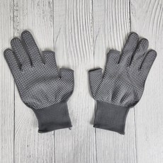 손가락 뚫린 작업장갑 그레이 미끄럼방지 작업용장갑, 1