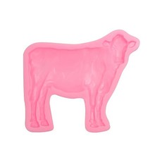 소 실리콘 몰드 초콜릿 클레이 DIY 공예용 농장 동물 베이킹 몰드 11 x 9cm(4.3 x 3.57인치)