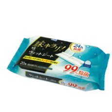 地板清潔濕巾, 1個, 20個裝