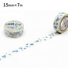 莫莫日貨 新裝上市 日本原裝進口 2016 mt deco系列 和紙膠帶 - 藍色愛心 MT01D332R, 1個