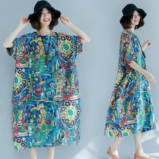 바이스타 빅사이즈 여성복 에스닉 원피스