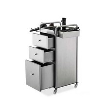 정리대 미용실츄레이 정리함 미용실 이동식 카트 스테인레스, A. 공식 표준, A. 0x0x0 cm, AA. 스테인리스 카트