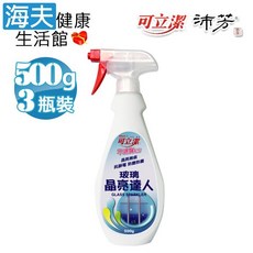 眾豪 可立潔 玻璃清潔劑 500g x 12瓶裝, 1個, 3瓶裝