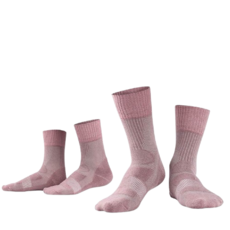 登山羊毛襪 美麗諾羊毛襪 戶外運動襪 保暖透氣 [紫色襪子], 粉色, 1套