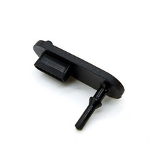 Type-C/3.5mm二合一防塵保護塞 無毒軟矽膠 SY-223 RoHS2.0/Reach/SGS認證, 1個, 黑色