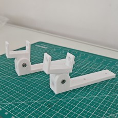 白色可調節角度散熱器支架，電腦零件散熱輔助，簡約設計，安裝簡便, 白色, 1套, 【單網風扇立式支架】白色一對裝