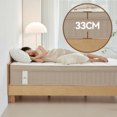 NOVALIVE 코어 릴랙스 프리미엄 싱글 침대 스프링 고급 매트리스 33cm NM04 방문설치, 중간