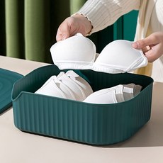 옵트샵 속옷수납함 덮개형박스 정리함, 화이트, 화이트-15칸