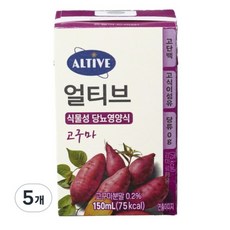 얼티브 당뇨영양식 고구마, 5개, 150ml