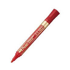 Pentel N851奇妙筆 書寫流暢 色彩鮮豔 持久耐用 適用各種場合, 紅, 2個裝