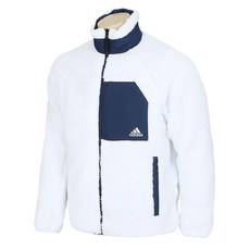 adidas 愛迪達 立領兩穿鋪棉外套 SHERP REV JKT+鳥嘴型口罩