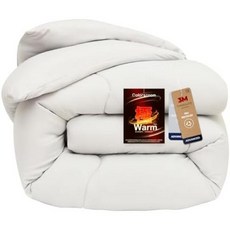 일본 직배송 Colorsroom 싱글 컴포터 깃털보다 따뜻함 Thinsulate 겨울용 4.4파운드 2.0kg 세탁 가능 가벼움 항균 냄새 방지 먼지 진드기, Ivory