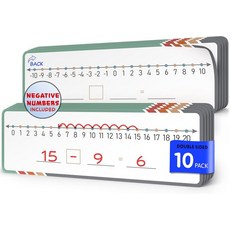 학생용 4x12 작은 화이트보드 건식 지우기 시트 수학 조작법 추가 교실 용품 교사 팩 10장