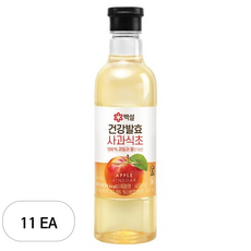 백설 건강 발효 사과식초, 500ml, 11개