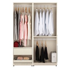 賀雅家居 蘿克斯拉門衣櫥 - 台灣製造被櫥式衣櫃 (8尺 / 7.5尺 / 6尺 / 5尺 / 4尺) 免組裝, 4尺