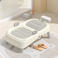 접이식 욕조 간이 목욕침대 이동식 임산부 환자 샴푸, 1개, 하드쿠션 버전 - (브라운)