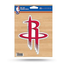 Rico Industries NBA 워싱턴 위저즈 다이 컷 비닐 데칼, 휴스턴 로켓, 2-원사이즈, 2-팀 색상
