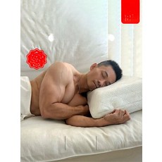 메모리폼 운동선수용 넓은 어깨 보디빌더 높은베개, 12개, 12cm 44-50cm