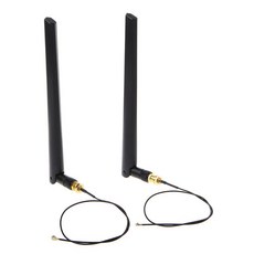 2X 6DBI 4GHZ RP 네트워크 라우터 안테나 IPEX FL 5GHZ SMA 밴드 듀얼 WIFI 케이블 카드, 한개옵션0, 한개옵션0