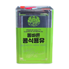 올바른 콩 식용유18L