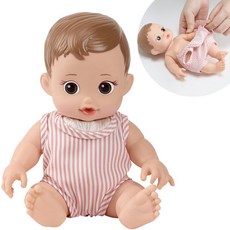 응애응애 아기인형+옷 25cm 아기돌보기, 1개