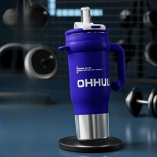 Ait 대용량 스텐 세라믹 보온 보냉 텀블러, 블루, 1개, 1200ml