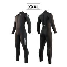 MYSTIC 防寒衣 3/2mm 後拉 潛水衣 衝浪衣 游泳衣 禦寒 溯溪保暖 平針, 後拉黑, 黑