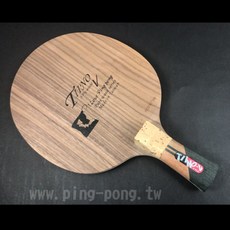 【雙兵桌球】 桌球拍 【P.P.】TIINO-V RL 台灣式細柄 胡桃木手工特製拍, 1個, 87+/-1g