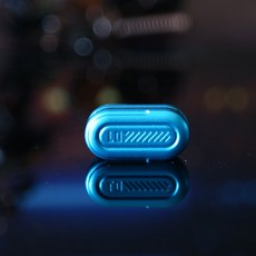미니 핑거 스핀러 촉감 슬라이더 메탈 EDC 핑거 장난감 ADHD 완화 불안 해소 책상 위 장난감 성인용 스트레스 해소 장난감, 1개, blue