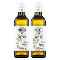 ZUCCHI 이탈리아노 엑스트라 버진 올리브 오일, 2개, 500ml