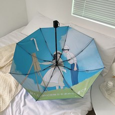 治癒貓咪晴雨兩用雨傘 遮陽防曬摺疊傘