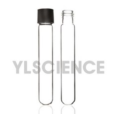 캡시험관 캡튜브 사이즈별 3개 묶음 Test Tube with Cap 유리시험관 뚜껑시험관, 13 x 100mm - 3개