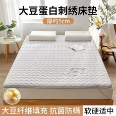 큰콩 매트리스 부드러운 쿠션 홈 침대 다다미 비 라텍스 더블 학생 기숙사입니다, [01] 80x190cm, 05 Gray(Thick 5cm)