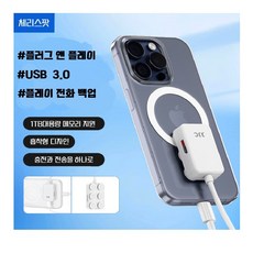 체리스팟 멀티 리더기 PDB-UC 마이크로 TF카드 SD카드 USB 메모리 C타입, 1개, 화이트