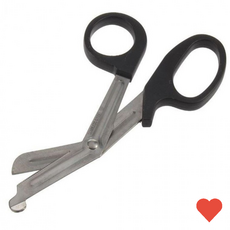 생활선물세트 캠핑 가위 생존 구조 커터 응급 처치 간호, 1개, 15cm 블랙 BL10572