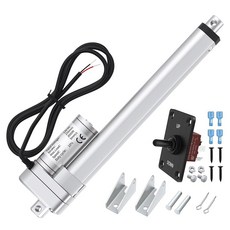 12V 리니어 액추에이터 3000N/660파운드 - 18인치 스트로크 5mm/s 속도 | 산업용 가정용 자동화 컨트롤러가 장착된 방수 헤비 듀티, 1, 3000N-5mm/s, 4 /100mm