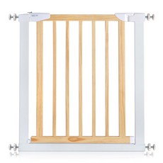이지핏 프리미엄 원목 유아 안전문 우디, 화이트+우드