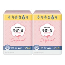 유한킴벌리 좋은느낌 오리지날 울트라 슬림, 38매, 2개